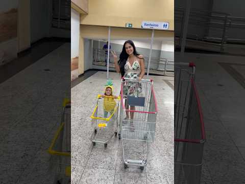 Mini carrinho de compras de super mercado