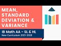 Exploring Mean, Standard Deviation, and Variance in IB Math