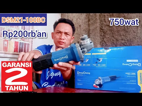 Dengan alat ini hasil pekerjaan kita jadi lebih rapih Dong Cheng DSM21-100BC ANGLE GRINDER