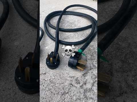 This is just about as sketchy as it gets! Illegal generator back feed. #electrician #simonelectric