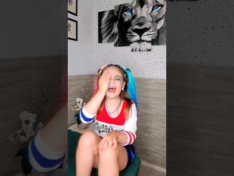 A FILHA DA ARLEQUINA TÁ COM UM BICHO NO OLHO! #shorts