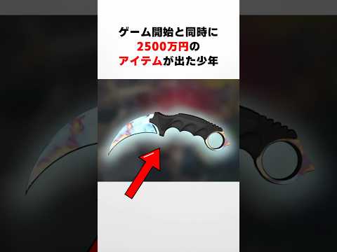 ゲーム開始と同時に2500万円のアイテムが出た少年