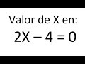 Understanding the Equation 2x - 4 = 0