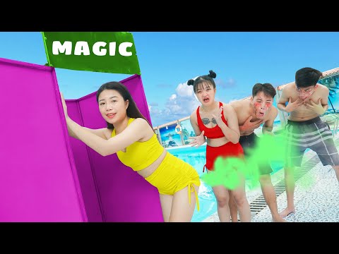 TRY NOT TO LAUGH! COOL GIRL FART PRANK BATTLE NERF.GIRL NERF GUNS POPULAR FUNNIEST MAGIC WC PRANK