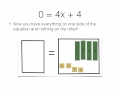 Solving Equations with Variables on Both Sides Using Algebra Tiles