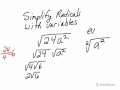 Simplifying Square Roots and Exponents