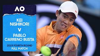 Kei Nishikori v Pablo Carreno Busta Full Match | Australian Open 2019 Fourth Round