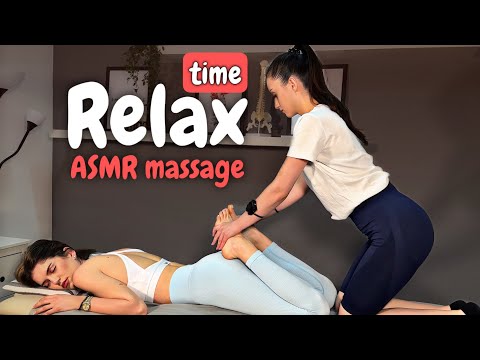 ASMR Relax Time With Steffi - ASMR Stretching and Thai Massage for Relax