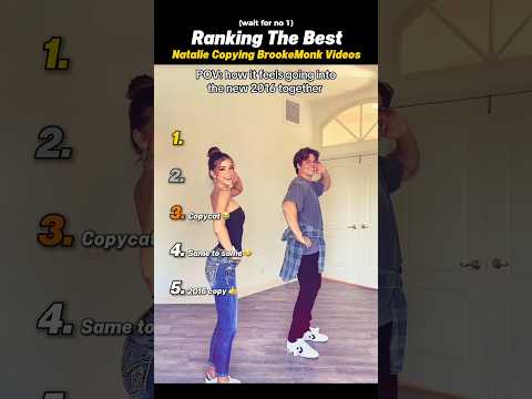 Ranking The BEST Natalie Copying Brooke Monk Videos #shortsviral