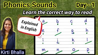 Day-1 Phonics Sounds (Explained in English) | Phonics Sounds for beginners | English online classes