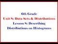 Histogram Characteristics and Data Analysis