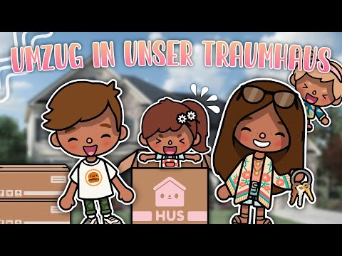 WIR ZIEHEN UM IN UNSER TRAUMHAUS 😍🏡 | AESTHETIC ROUTINE | GESCHICHTE | TOCA BOCA STORY