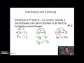 Distributing and Factoring Expressions