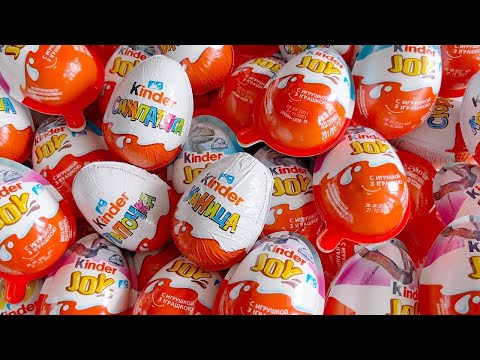 Junya 380000 Yummy Kinder Joy Chocolate, Kinder Surprise Opening ASMR Lollipops Some Lot's of Candie