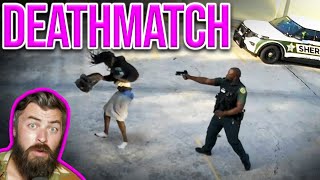 Suspect Tries To Beat Cop To DEATH!