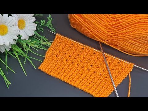 Çok kolay iki şiş örgü yelek model 🧶Eays crochet knitting patterns