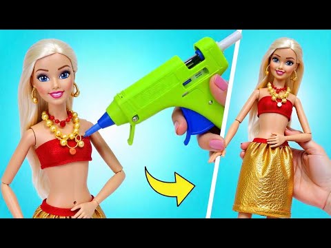 Quick & Easy Doll Outfit Using Hot Glue! 💃🔥