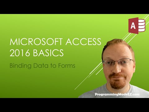 23. Learn Microsoft Access 2016: How to Bind Data to...