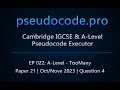 Pseudocode Functions and Array Operations