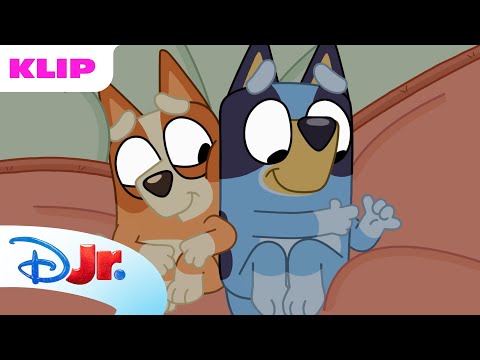 💙 Man må ikke stikke af | Bluey | Disney Junior Danmark