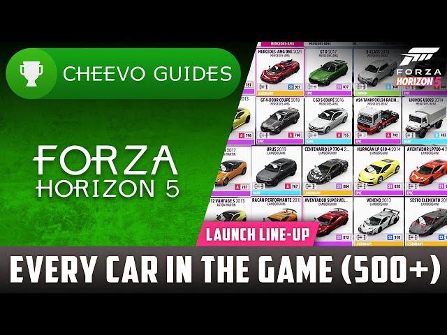 Forza Horizon 5 - Every Car In The Game (Launch Line-Up Car List)