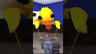 ⚠️Swing Gone Wrong⚠️😱 #babyduck #animation #meme