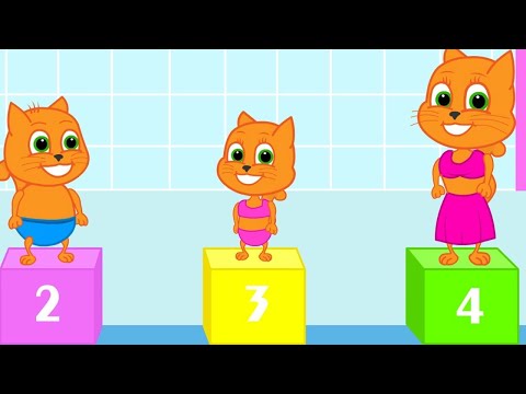 🔴 Cats Family in English - Competition Between Cats Cats Cartoon for Kids