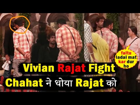 Bigg Boss 18 Today Episode Promo Vivian Rajat Fight Chahat ne Sunaya Rajat ko #bb18