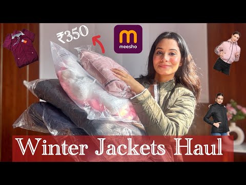 *Huge* Winter Jackets Haul Starting Just ₹350 🤩  MEESHO Winter Jackets 🧥 #meeshowinterhaul #jackets