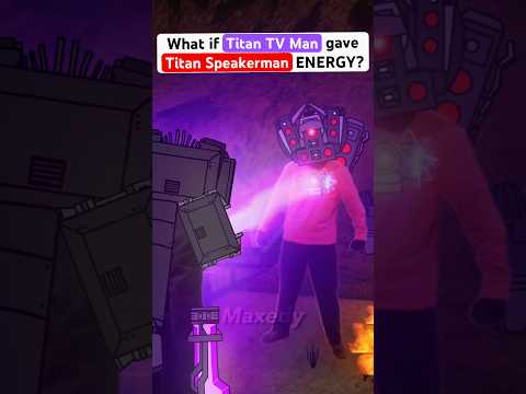 Titan TV Man gives Titan Speakerman CORE ENERGY? #skibiditoilet #bloopers