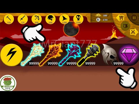 CHAOS SPELL CLUBMAN LAVA, CLUBMAN VAMPIRE FINAL BOSS HACK 9999 | Stick War Legacy Mod | MrGiant777