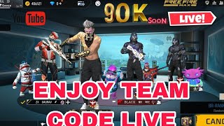 Free Fire Live Full Enjoy Team Code 😜🤣