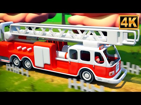 Wheels on the Firetruck, Kids Songs & Nursery Rhymes Fun