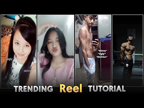 Instagram viral Before After Reel Editing || ugly skinny to 💀☠️ Reel Edit || new trend reel edit