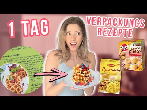 1 TAG nur Rezepte von Verpackungen machen