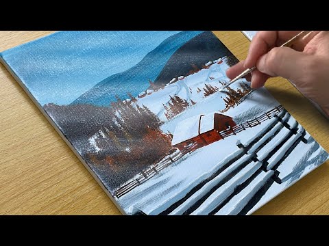 Winter Scenery Painting / Acrylic Painting