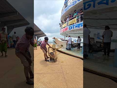 টার্মিনালের উপর দিয়ে নামলো বোগদাদীয়া-১৩। #travel #cargoconnect #automobile #reels #ship #launch