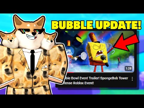 NEW Bubble Bowl Event Update Trailer! SpongeBob Tower Defense Roblox! (Reaction)