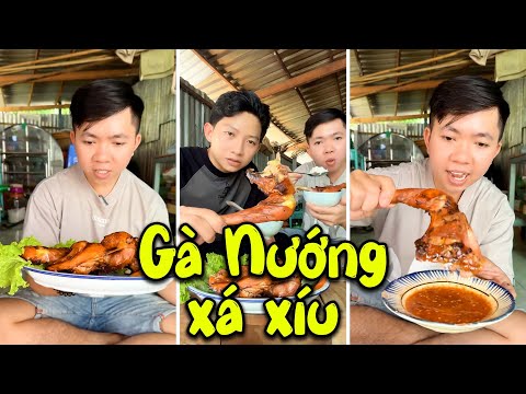 Tranh Thủ Làm Nguyên Con Gà Nướng Xá Xíu Rồi Đi Làm Luôn Nha || BỉnhTV