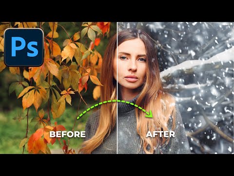 😱Photoshop Ai Magic: Turn Any Photos into Winter Scenes!