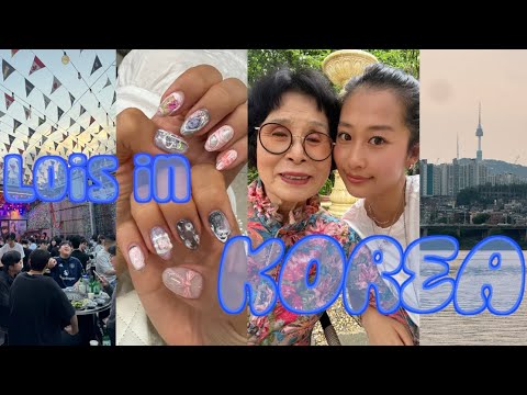 KOREA TRAVEL VLOG 2025 | quality time with my grandma, favorite spots in seoul, nails & hair rec!