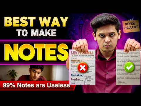 How To Make Best Notes🔥| Scientific Steps of Notes Making| Prashant Kirad