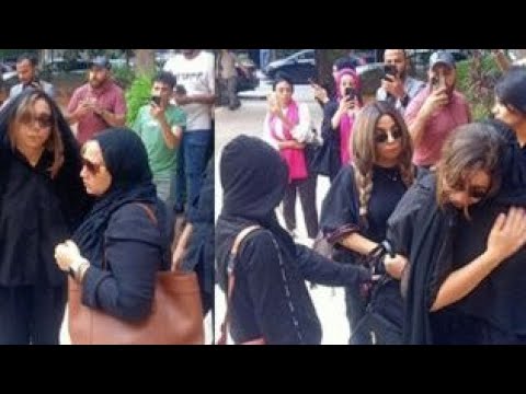 جنازة ناهد رشدي و انهيار بنتها وزوجها سيباني ليه ياناهد😭 وصديقتها حنان سليمان كانت هتوقع من الصدمة