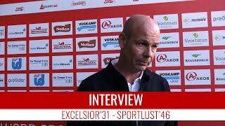 Screenshot van video Michel Steggink: "Gelijkspel was een terechte afspiegeling geweest" | Excelsior'31 - Sportlust'46
