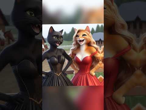 Riding | Who is best? White cat vs black cat vs ginger cat #cat #catlovers #shorts