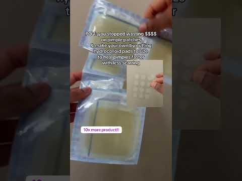 DIY pimple patch hack to save $$$$ #pimplepatch #dermatologist