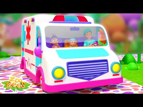 Wheels On The Ambulance, Vehicle Song & Nursery Rhyme for Children