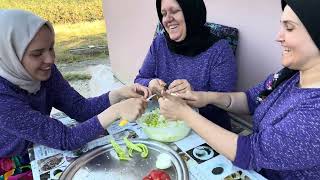 KASTAMONU ETLİ EKMEK YAPTIK🤗 / annem teyzem sohbet