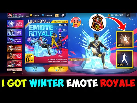 I GOT WINTER SESSION EMOTE ROYALE EVENT 😍 || EMOTE ROYALE EVENT 💫 || FREE FIRE EMOTE ROYALE EVENT