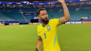 Matheus Cunha celebrating with Neymar, Manchester United star going crazy 